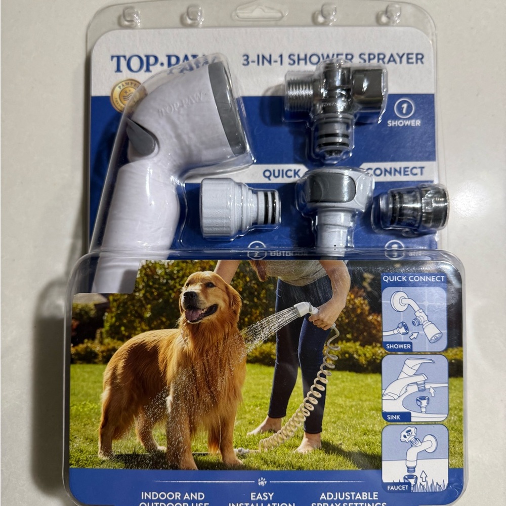 NWT Top Paw Pet Shower Sprayer